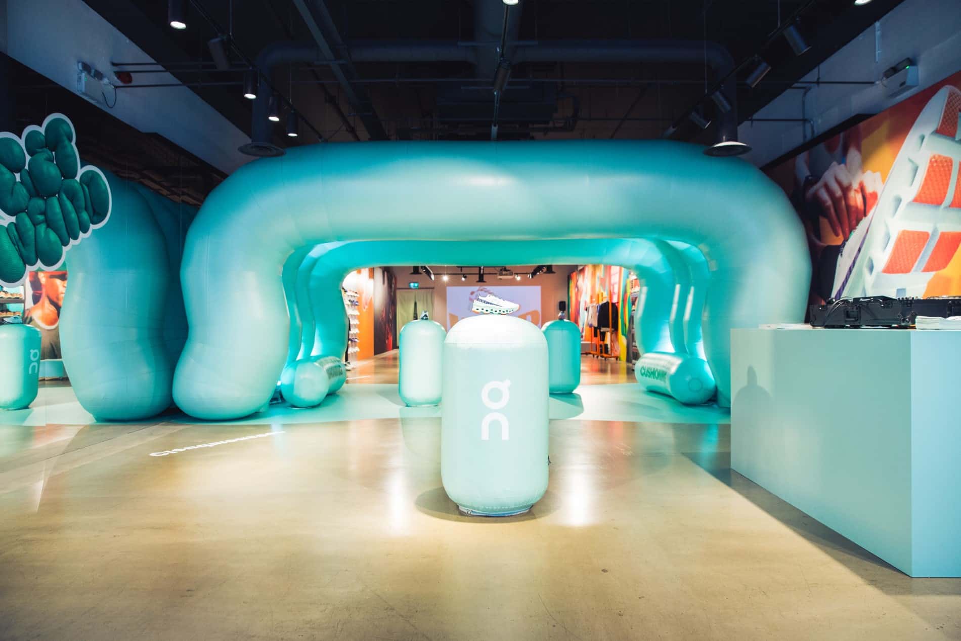 Pop-Up Inflatable Store for ON Running, London - 2023